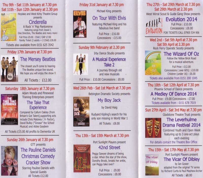 Chestertourist.com - Gladstone Theatre Wirral Page Two